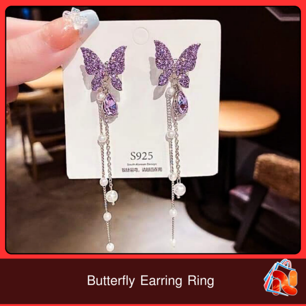 Butterfly Drop Earring