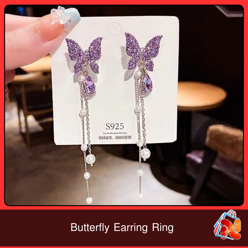 Butterfly Drop Earring