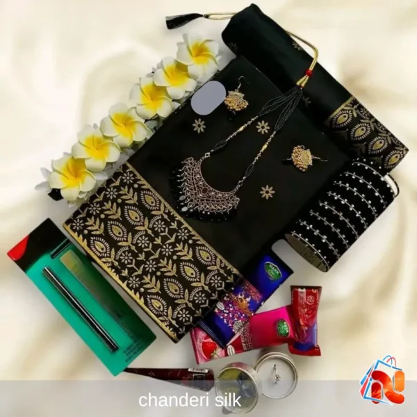 Chanderi silk with Digital print Saree