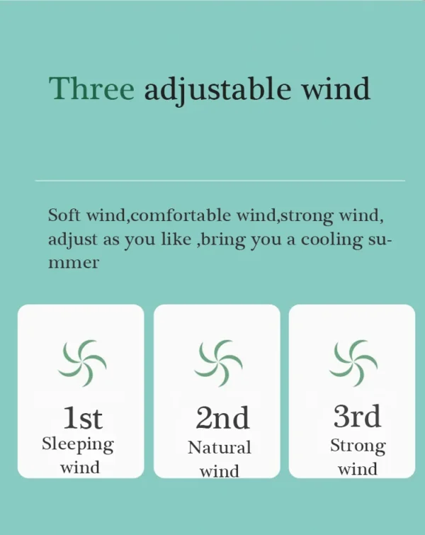 Mini Portable Pocket Fan USB Rechargeable with Night Light - Image 3