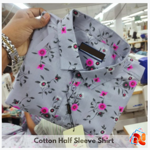 Cotton Half Sleeve Shirt - Image 2